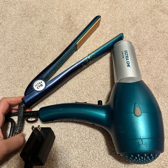 Chi ultra hairdryer and straighter teal and gold - Picture 1 of 10